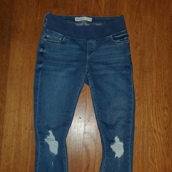ASOS Blue Distressed Women's Jeggings - Picture 13 of 13